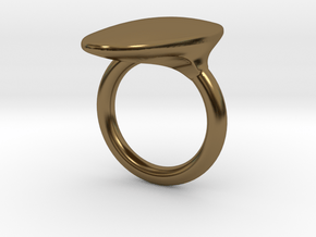 OvalRing - SIZE 10 US in Polished Bronze: 10 / 61.5