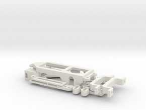  1/43 Uni Chassis with Motorpod (V2) in White Natural Versatile Plastic