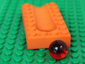 A6 Long Drop Through in Orange Processed Versatile Plastic