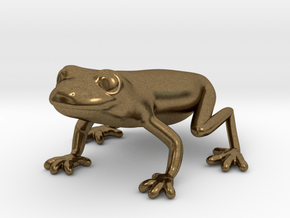 Red Eyed Tree Frog in Natural Bronze
