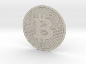 Bitcoin (2.25 Inches) in Natural Sandstone