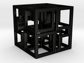 Perfect Cubed Cube Frame 41-20-1 in Matte Black Steel