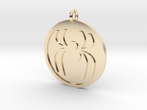 Spider Pendant in 14k Gold Plated Brass