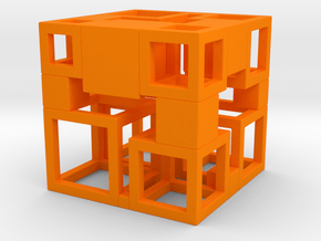 Perfect Cubed Cube Frame 41-20-2 in Orange Processed Versatile Plastic