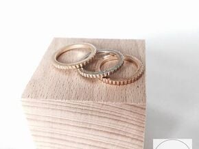 Ingranaggi Ring - XS, S, M, L, XL in Polished Brass: Medium