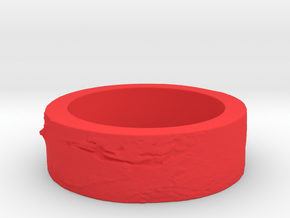 Mars Ring Redesign in Red Processed Versatile Plastic: 8 / 56.75