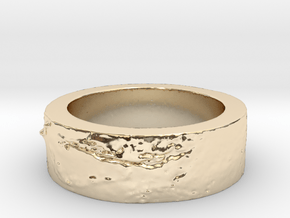 Mars Ring Redesign in 14k Gold Plated Brass: 8 / 56.75