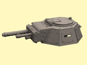 28mm Kimera looted armour turret 1 in White Processed Versatile Plastic: d3
