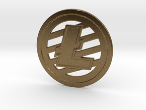 Litecoin (2.25 Inches) in Natural Bronze