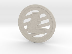 Litecoin (2.25 Inches) in Natural Sandstone