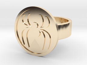 Spider Ring in 14k Gold Plated Brass: 8 / 56.75