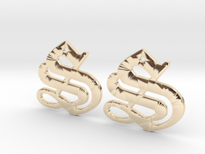 SISU (precious metal earrings) in 14k Gold Plated Brass