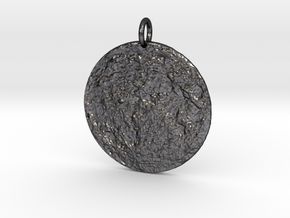 Moonscape Pendant in Polished and Bronzed Black Steel