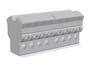 EMD 645 Block (O -1:48) in Tan Fine Detail Plastic