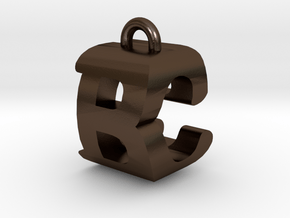 3D-Initial-BC in Polished Bronze Steel