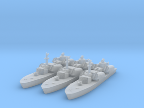 Soviet Osa Missile Boat x 3 1/1250 and 1/1800 in Smooth Fine Detail Plastic: 1:1250