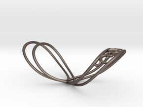 Splint - HE-heart in Polished Bronzed-Silver Steel