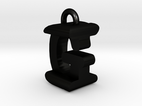 3D-Initial-GI in Matte Black Steel