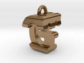 3D-Initial-GT in Natural Brass