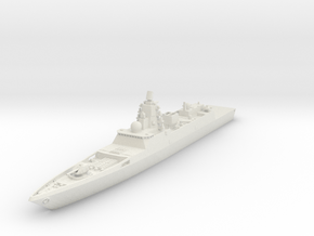 Frigate Project 22350 "Admiral Gorshkov" in White Natural Versatile Plastic: 1:700