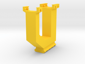 One World MultiGrip With Bottom Picatinny Rail in Yellow Processed Versatile Plastic