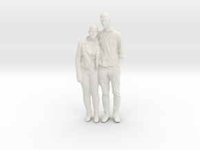 Printle S Couple 075 - 1/24 - wob in White Natural Versatile Plastic
