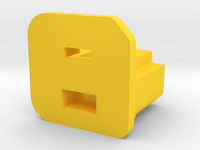 RASPBERRY UMPC BATTERY COVER in Yellow Processed Versatile Plastic