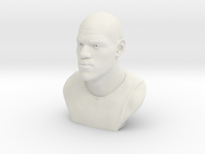 3D Sculpture of LeBron James in White Natural Versatile Plastic