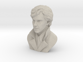 3D Sculpture of Benedict Cumberbatch in Natural Sandstone
