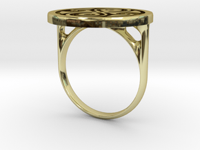 Ring Of Rassilon (US size 6) in 18k Gold Plated Brass
