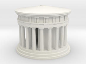 Athena Temple in Delphi in White Natural Versatile Plastic: Medium