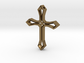 Cross Pendant in Polished Bronze