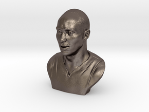 Hollow Of Kobe Bryant in Polished Bronzed Silver Steel