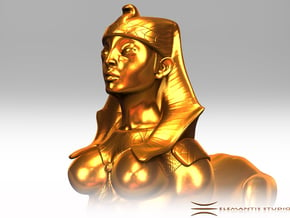 Sphinx Statue 5cm in Natural Brass