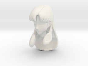 1/12 Misa Hayase Head Sculpt in White Natural Versatile Plastic
