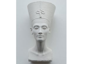 Nefertiti Bust in Tan Fine Detail Plastic