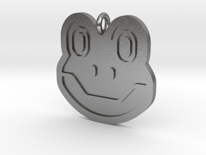 Frog Pendant in Natural Silver