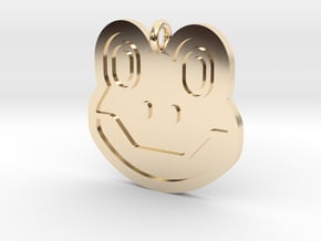 Frog Pendant in 14k Gold Plated Brass