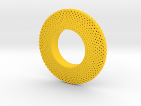 Fidget Spinner Simplest Wire in Yellow Processed Versatile Plastic