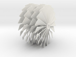 69.5 mm Diameter Turbo Fan SAF in White Natural Versatile Plastic