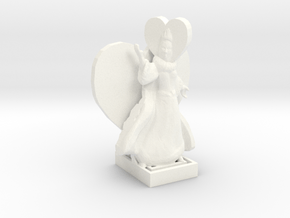 Queen Of Hearts in White Processed Versatile Plastic