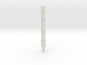 "BotW" Master Sword Scabbard in White Natural Versatile Plastic: 1:12
