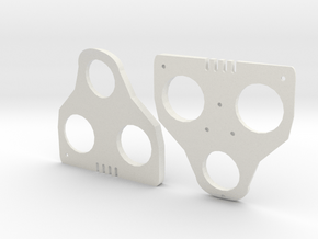 4° Wedges for SPD-SL and Keo in White Natural Versatile Plastic