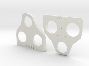 5° Wedges for SPD-SL and Keo in White Natural Versatile Plastic