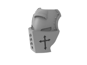Templar Knight - Mask in Tan Fine Detail Plastic