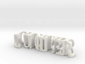 3dWordFlip: conifer/Colorado in White Natural Versatile Plastic