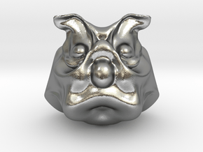 Uncle Dog in Natural Silver: Extra Large