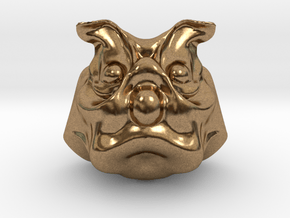Uncle Dog in Natural Brass: Extra Large
