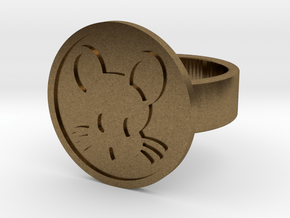 Mouse Ring in Natural Bronze: 8 / 56.75