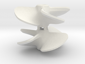 Propeller 18 x 20 4-blades (RH+LH pair) in White Natural Versatile Plastic